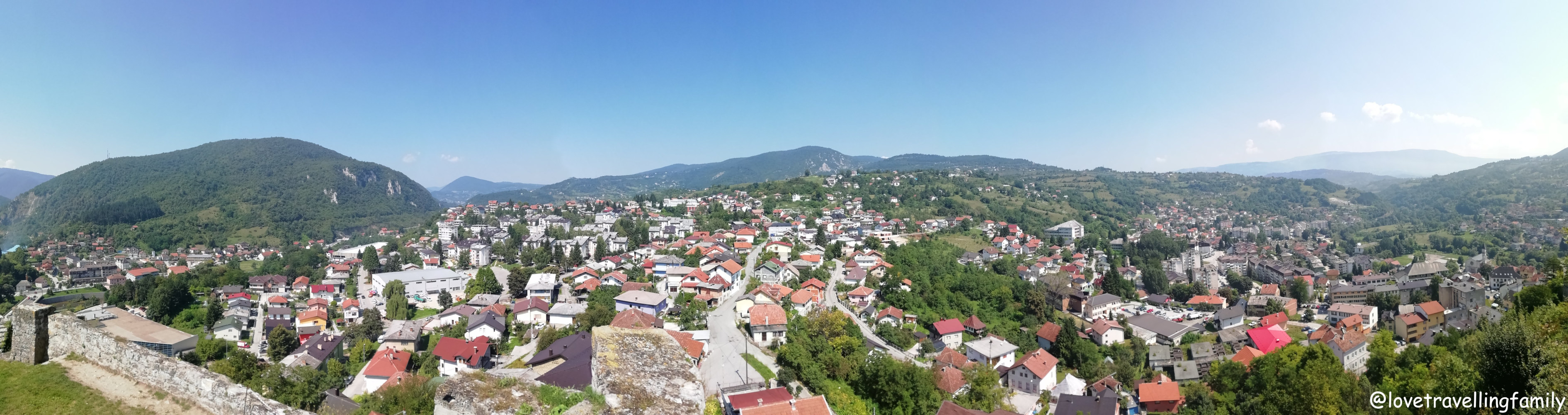 Panorama von Jajce, Bosnien und Herzegowina